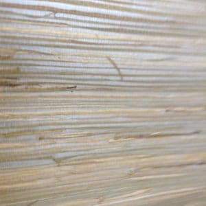 Silver Metallic Beige Grasscloth Wallpaper Natural 2661-15 Double Rolls