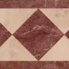 pink marble vintage wallpaper, faux finish, maroon-brown, geometric, diamonds, triangles, contemoraru, modern, arts & crafts