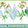 Waverly botanical vintage wallpaper border, cottage, flowers, leave, blue, green, pink yellow, off-white
