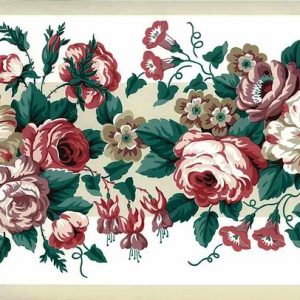 Waverly Roses Vintage Wallpaper Border Pink Lavender 561802 FREE Ship