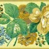 Laura Ashley vintage border, yellow, green, English cottage, floral, roses, bedroom, UK