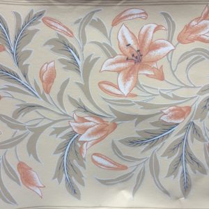 Schumacher Vintage Wallpaper Border Floral Beige Peach FREE Ship