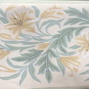 Lilies Vintage Floral Border Schumacher 893-7644 FREE Ship