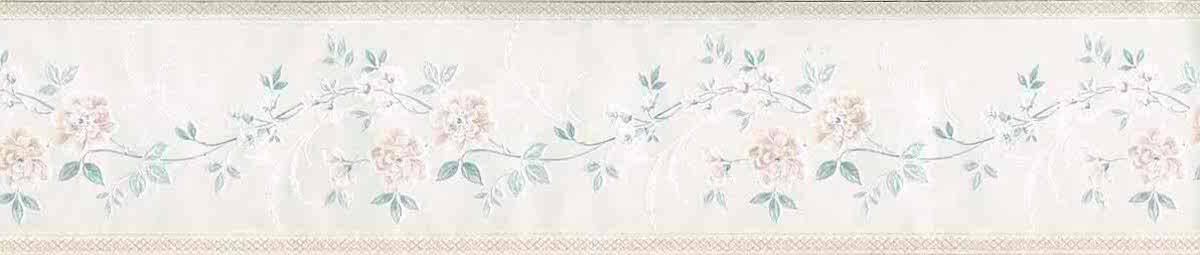 Satin Floral Vintage Wallpaper Border Pink UK 85166 FREE Ship - Image 2