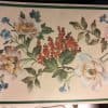 vintage wallpaper border fruit floral, green, cream, grapes, cherries, kitchen