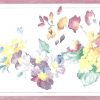 Summer floral vintage style, cottage, pink, purple, green, blue, yellow, off-white, flowers, hydrangea, asters
