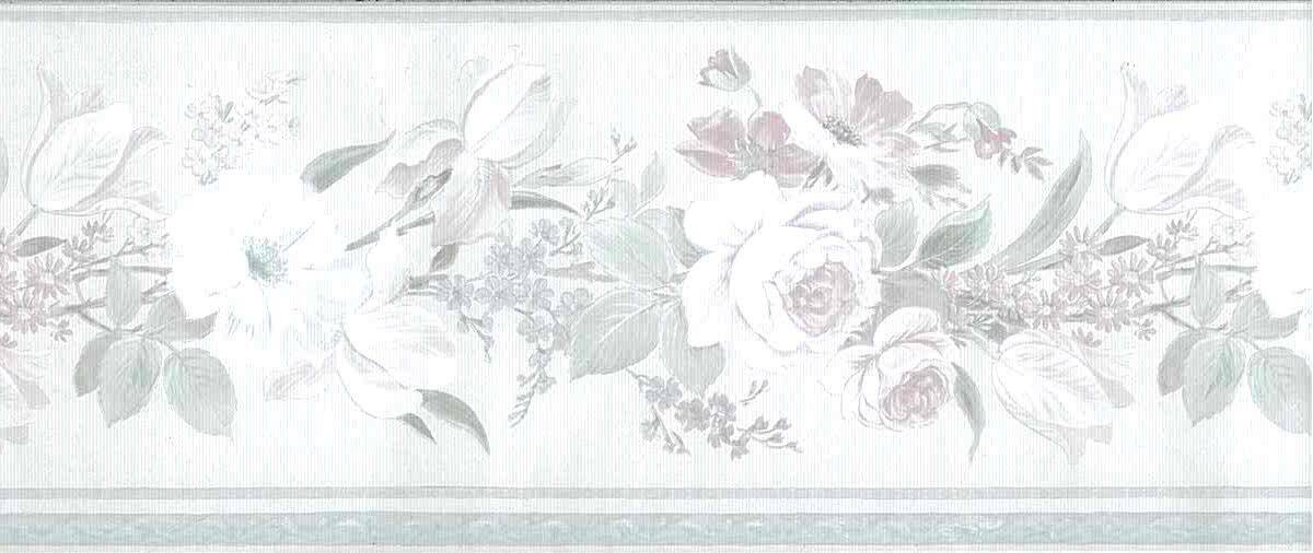 pink vintage floral wallpaper border, blue, green, cream, textured, glazed, ribbed, English cottage