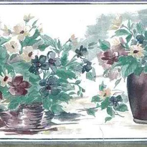 Daisy Vintage Wallpaper Border Kitchen Floral Green 14923 FREE Ship