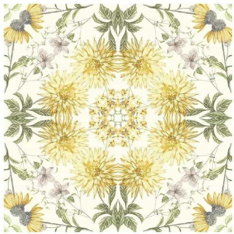 Yellow Daisies Floral Wallpaper Border Black eyed Susans Kitchen Sure Strip BP8138BD FREE Ship