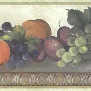 Egg Dart Kitchen Vintage Border Fruit 750-8112 FREE Ship