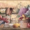 Hydrangeas Fruit Vintage Wallpaper Border