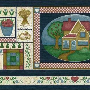 Americana Country Vintage Wallpaper Border Kitchen 7007-448 FREE Ship