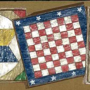 Americana Vintage Wallpaper Border Board Games HIC0031 FREE Ship