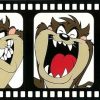 Looney Tunes kids wallpaper border, brown, beige, white, bladk, self-adhesive