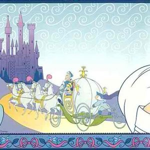 Disney Princess Wallpaper Border Girls Blue 41262390 FREE Ship