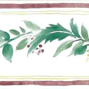 Berries Vintage Wallpaper Border Kitchen Green Red 173207 FREE Ship