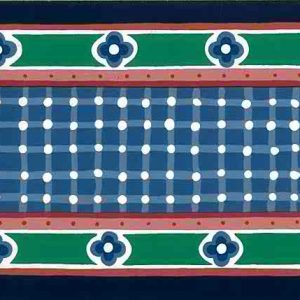 Vintage Waverly Wallpaper Border Blue Green 565374 Free Ship