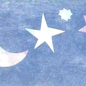 Stars Moons Wallpaper Border Kids Blue Pink 41636310 FREE Ship