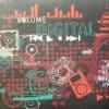 music wallpaper border, digital, Black, Red, Green