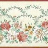 John Wilman Vintage Floral Wallpaper Border in Cream