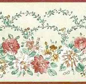 John Wilman Vintage Floral Wallpaper Border Cottage 250760 Free Ship