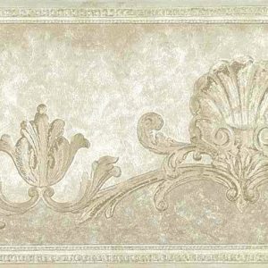 Ivory Shells Vintage Wallpaper Border Nautical Scroll Bathroom 77887 Free Ship