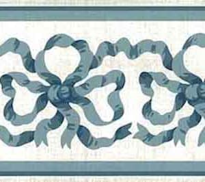 Blue Ribbon Vintage Wallpaper Border Waverly 563668 FREE Ship