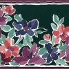 Impressionistic Green Floral Vintage Wallpaper Border