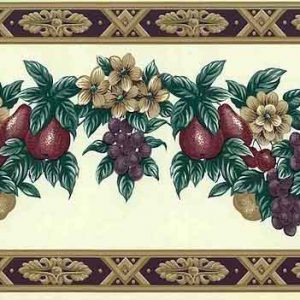 Fruit Wallpaper Border Vintage Kitchen Floral Swag WH2101B FREE Ship