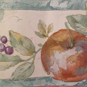 Cream Fruit Vintage Wallpaper Border Kitchen WEB4005 FREE Ship
