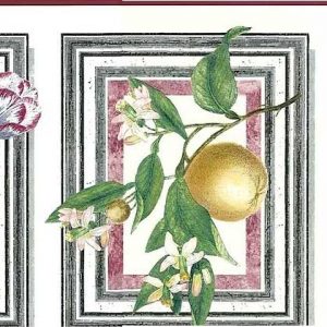 Botanical Waverly Vintage Wallpaper Border Floral Kitchen 571512B FREE Ship