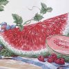 Picnic Wallpaper Border, Watermelom, red, green, white