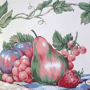 Watermelon Picnic Wallpaper Border Fruit Kitchen Red KB760B FREE Ship