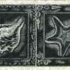 Seashells Vintage Wallpaper Border in Black & Silver