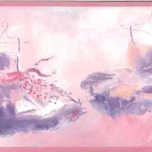 Ballet Wallpaper Border-Girls-Pink-Purple-YK0166B FREE Ship