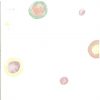 kids circle wallpaper, pink, green, blue, white, nursery