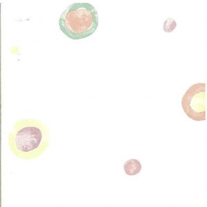 Kids Circle Wallpaper Pink Yellow Blue Green White Nursery PR4136 D/Rs