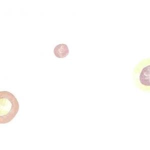Kids Circle Wallpaper Pink Yellow Blue Green White Nursery PR4136 D/Rs