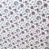 floral paisley vintage wallpaper, purple, cream, green, stylized flowers, bedroom, traditional