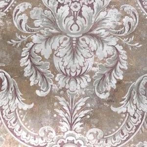 Brown Maroon Damask Wallpaper LB30009 D/Rs