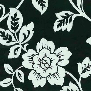 Silver Metallic Paisley Wallpaper Black Floral VG26269 Double Rolls