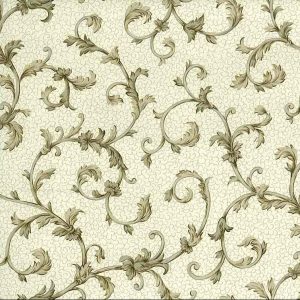 Taupe Silver Scroll Wallpaper Brown 87-61955 Double Rolls