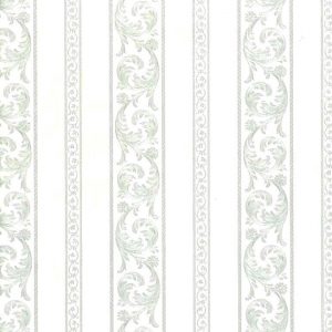 White Pearlized Vintage Wallpaper Stripe Texture UK 42825 Double Rolls