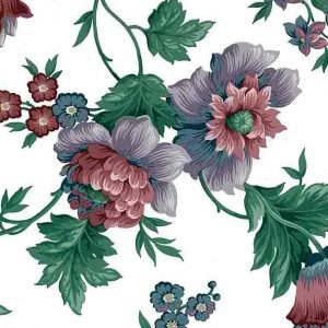 Vintage Cottage Floral Wallpaper Rose UK FAV484 D/Rs