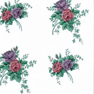 Lavender Pink Floral Vintage Wallpaper TK5072 Double Rolls