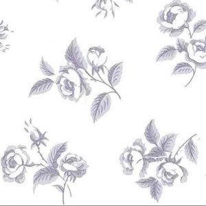 Lavender Floral Vintage Wallpaper Waverly 560073 D/Rs