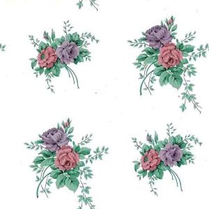 Roses Bouquet Vintage Wallpaper Cottage Floral TK5082 D/Rs