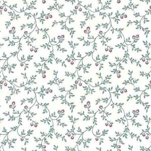 Victorian Floral Vintage Wallpaper Green Vines JM5191 Double Rolls