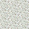 Victorian tulips vintage wallpaper, floral, red, yellow, green, white, cottage style