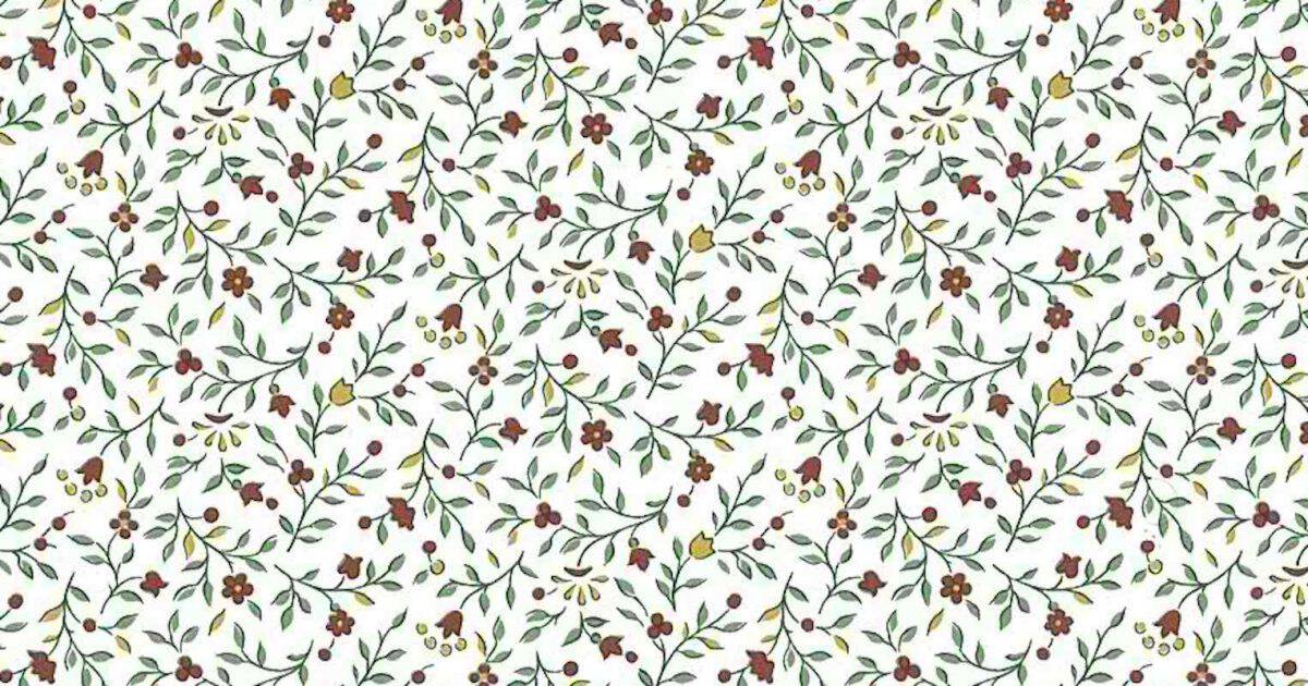 Victorian Tulips Vintage Wallpaper Floral Red Yellow 5807051 D/Rs - Image 2
